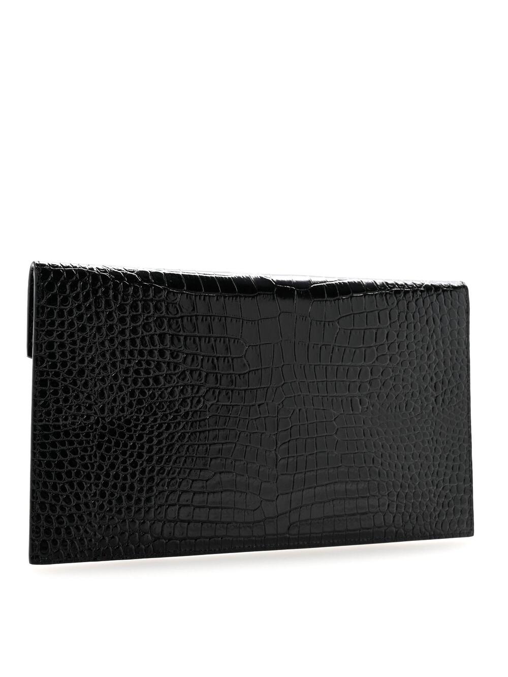 Saint Laurent Calfskin Crocodile #282361S69B - Picture 3 of 13